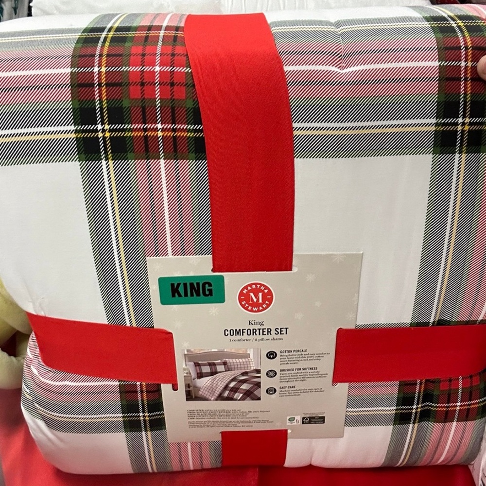 Martha stewart Christmas bedding king